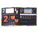 Chalk Away: 123 Board Book - With 5 Colour Chalks and Wipe-Clean Pages